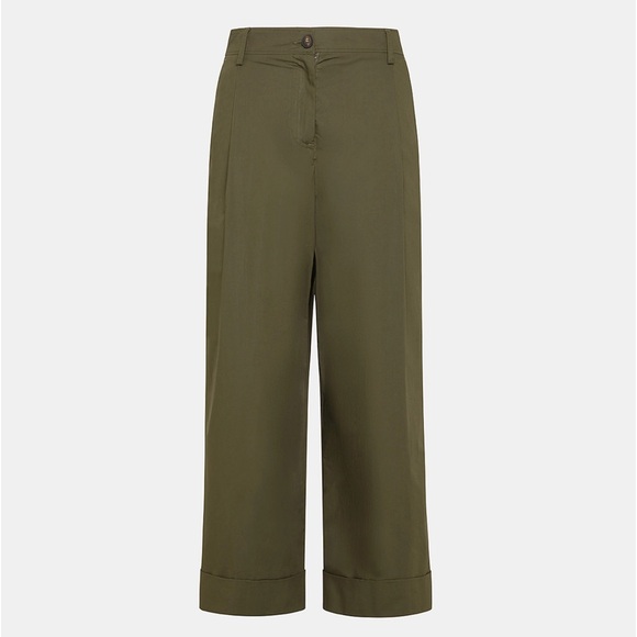 Momonì Grecale Poplin Pant - Army Green - Picture 2 of 5
